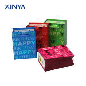 <span class=keywords><strong>Simple</strong></span> style <span class=keywords><strong>pas</strong></span> <span class=keywords><strong>cher</strong></span> heureux d'anniversaire slogan imprimé papier cadeau sac d'emballage - Product Image 3