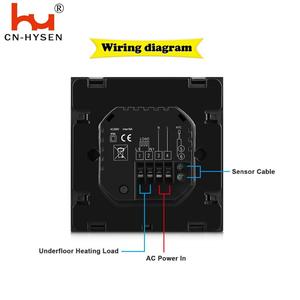 HYSEN — <span class=keywords><strong>Thermostat</strong></span> intelligent avec écran tactile LCD, <span class=keywords><strong>pour</strong></span> contrôler la température, <span class=keywords><strong>chaudière</strong></span> <span class=keywords><strong>à</strong></span> <span class=keywords><strong>gaz</strong></span> et chauffage électrique - Product Image 4