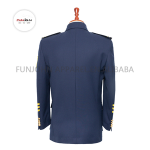 Uniforme de sécurité et de portier de haute qualité pour hommes et femmes, <span class=keywords><strong>col</strong></span> chinois, tissu TR, antistatique, anti-boulochage, gaufré, sans couture - Product Image 2