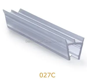 12ミリメートルガラスドアシール Suppliers-プラスチックフレーム材質PVCガラスドア底部防塵ゴムシール