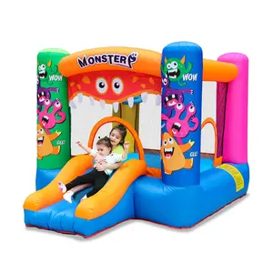 Bác Sĩ Cá Heo Quái Vật Nhà Bị Trả Lại Giá Rẻ Giá <span class=keywords><strong>Inflatable</strong></span> Nhà Bouncy Cho Trẻ Em <span class=keywords><strong>Mini</strong></span> Bouncy Lâu Đài Trả Lại Trượt Với Blower - Product Image 1