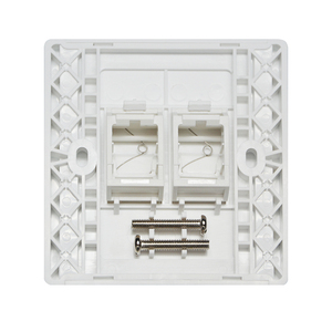 Réseau Câble Mur Face Plate Réseau <span class=keywords><strong>RJ45</strong></span> Visage Plaque Sans Outil Double Module Type 2 port Visage Plaque - Product Image 5