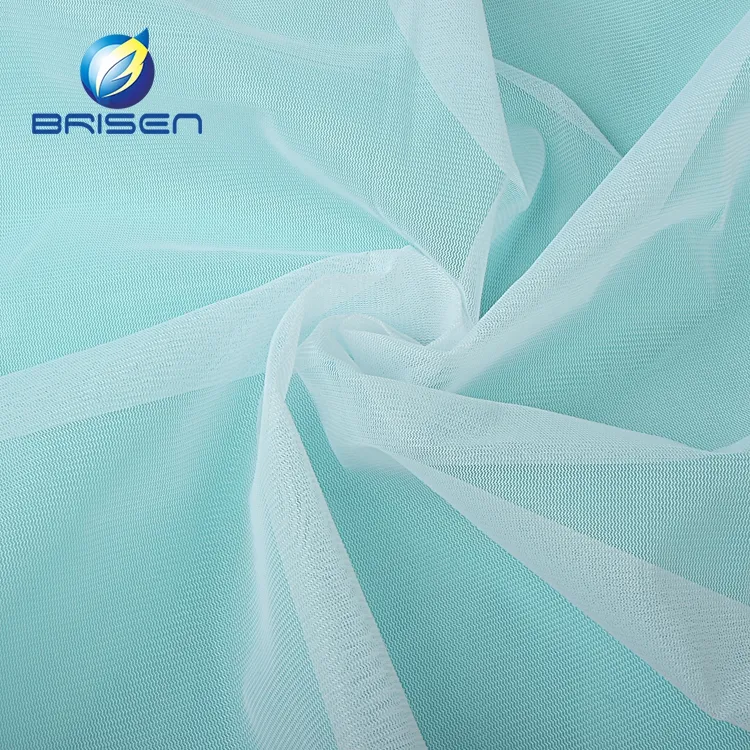 Großhandel italienische japanische Strick Trikot 100% Polyester Braut Hochzeit Tüll Stoffe für Kleid