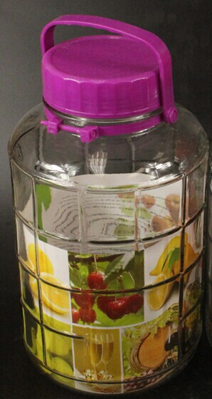 glass beverage dispenser jar
