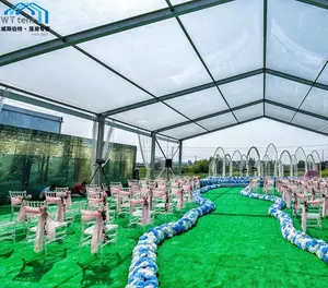 Breite 15m günstige Party-Zelte weiße Hochzeits-Dekoration-Zelt