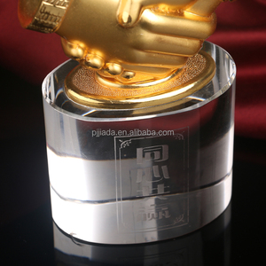 Trofeo de Metal, premios de colaboración, chapado en oro, cristal, artesanía, deporte, premios de empresa - Product Image 5