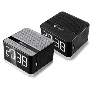 Kisonli G8 Alarm Clock Portable Mini Hands free Speaker Phone With FM Radio & Music Playing & AUX