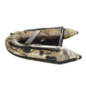 Camuflagem Cor CE Aprovado PVC Material Do Casco Barco Dobrável Barco De Pesca Inflável para a Venda