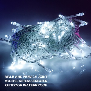 Tira de luces <span class=keywords><strong>LED</strong></span> impermeables para decoración de interiores y exteriores, tira de luces navideñas de 10M, AC220V, superventas - Product Image 4