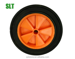 Roues de chariot solides de 11 pouces Roues en caoutchouc de 11 pouces Roues en caoutchouc de <span class=keywords><strong>300mm</strong></span> avec jante en plastique - Product Image 4