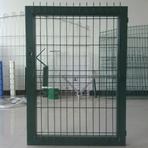 Modern galvanizli toz kaplamalı çit kapısı tasarımı (fabrika)