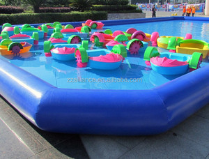 Kids PE Plastic <strong>Pedal</strong> <strong>Boat</strong> for Water Park &amp; Game <strong>Hand</strong> Power Water Paddler for Swimming Pool Direct Sale - Product Image 2