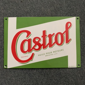 Insegne Decorative in Porcellana Smaltata per <span class=keywords><strong>Olio</strong></span> Motore e Lubrificanti Marca Castrol - Product Image 4