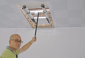 Échelle télescopique multifonctionnelle en aluminium rétractable 3,2 m Échelle de <span class=keywords><strong>grenier</strong></span> - Product Image 4