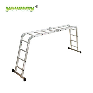 Aluminum Ladder Hinge Ladder 4x4 <strong>Steps</strong> for Home Use Folding <strong>Step</strong> <strong>Stool</strong> with Non-Slip Feets - Product Image 1