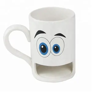 Monster Face Tea Coffee Milk Mug Cup OEM Personalized Tazas Ceramic Drinkware Coffee Mug Milk Mugs Personality Customized Color