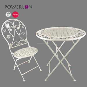 Ensemble <span class=keywords><strong>de</strong></span> Patio en métal, fait à la main, Table pliable, avec chaise <span class=keywords><strong>de</strong></span> Style Vintage, mobilier pour <span class=keywords><strong>jardin</strong></span>, hôtel, restaurant, offre spéciale - Product Image 3
