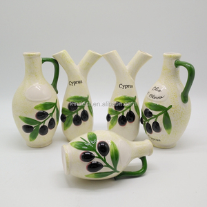 Vendite calde ue mercato in ceramica ampolle da cucina set di <span class=keywords><strong>olio</strong></span> d'oliva brocca e aceto bottiglie per uso di spezie <span class=keywords><strong>all</strong></span>'ingrosso - Product Image 5