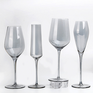 Vente en gros 2022 250ml 255ml 550ml Verre à <span class=keywords><strong>vin</strong></span>/champagne en cristal plaqué or <span class=keywords><strong>gris</strong></span> Verres à <span class=keywords><strong>vin</strong></span> en cristal - Product Image 6