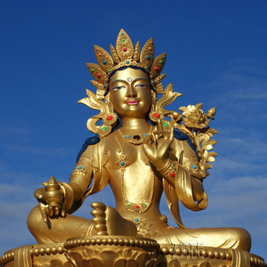 Grande sculpture de <span class=keywords><strong>Bouddha</strong></span> tibétain en bronze métallique géant - Product Image 1