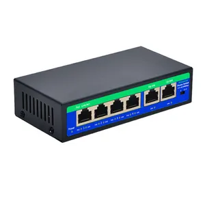 Switch passif, 4 Ports, 9V/55V, sans adaptateur, pour caméra IP/vidéosurveillance, 250 mo, lan