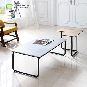 Di cristallo colorato in vetro curvato tavolino/tavolo centrale in vetro - Product Image 6