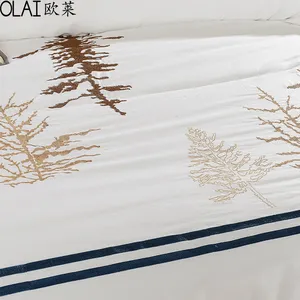 Bộ Chăn Ga Gối 6 Món Bằng Vải Lanh Ai Cập Màu Trắng - Product Image 3