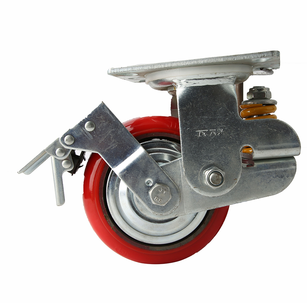 2,5 дюймовые полиуретановые поворотные съемные ролики