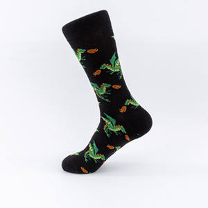 Bonypony – chaussettes drôles et amusantes pour hommes, motif Animal Cool et coloré, longues chaussettes en coton pour robe heureuse - Product Image 6