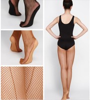 Bas de danse de salon latine professionnels bon marché avec collants résille pour adultes Seamline
