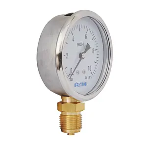 Famous brand supply directly glycerin filled pressure gauge Exact glycerine or silicone support oem