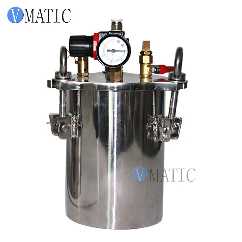 Free Shipping 5L Stainless Steel Glue Steel Pressure Tank