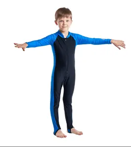 Boys Swimsuit UV Sun Protective One Piece Floating Suits Swimwear for Age 3-14 Years