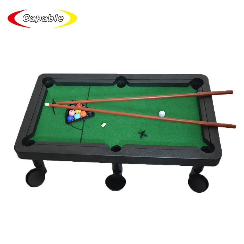 Plastic mini united billiards snooker pool table toy for kids