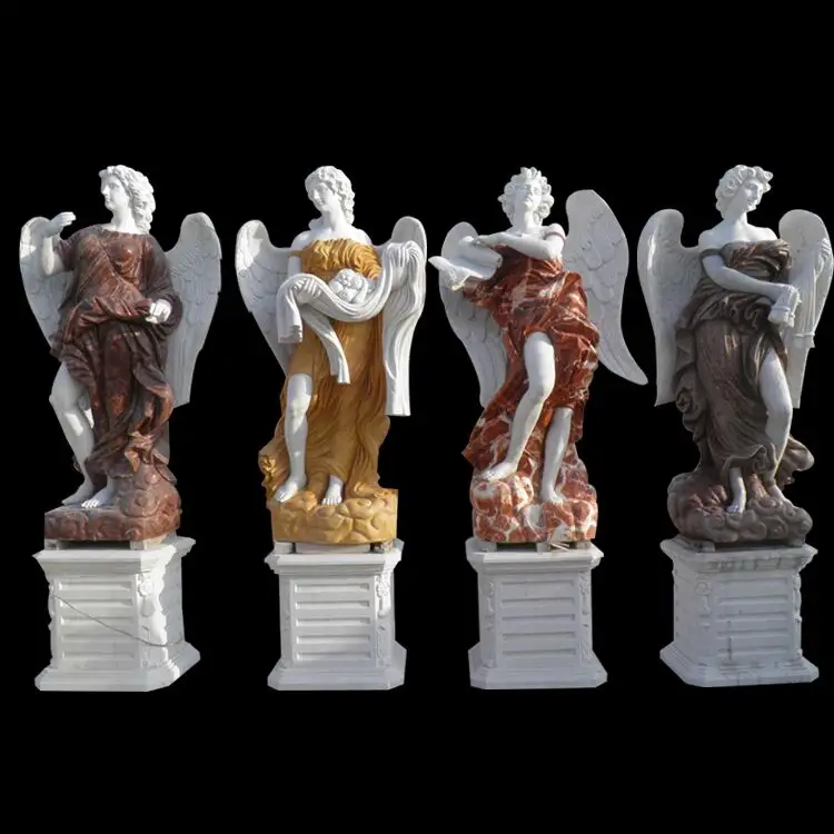 Modern Art mix color four person sex fat lady angel sculpture