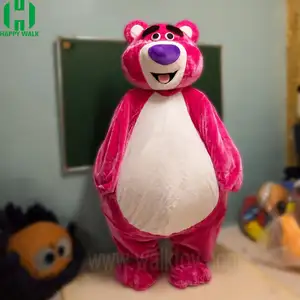 HI CE Fat and funny pink bear mascot costume for adults