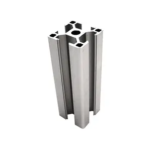 30*30Mm T Slot Aluminium Aloi Natural Anodized 3030 Profil Aluminium untuk Lembar Polikarbonat
