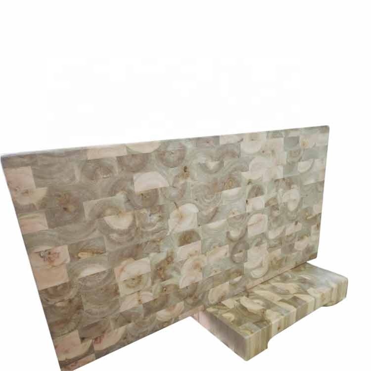 Gran Final de grano de madera de teca de corte con compartimentos integrados y antideslizante
