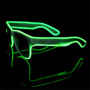 Gafas de alambre <span class=keywords><strong>El</strong></span> que brillan en la oscuridad innovadoras de Shenzhen GFLAI Producto de suministros para fiestas recién llegado - Product Image 4