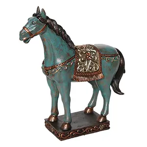 Custom made Chinese craft Home Feng Shui decor gift resin horse statue