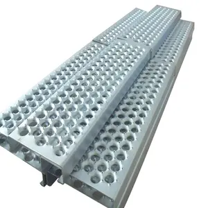 Aluminium Gerüst Spaziergang Boards O-grip Sicherheit Gitter für Schnelle Rampe