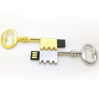 Memoria USB 2.0 Personalizada de Metal en Forma de Llave, 2GB 4GB 8GB 16GB 32GB 64GB 128GB, Nueva en Stock