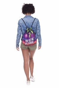 Pas cher personnalisé sling en cuir recycler polyester cordon sac à dos net pour <span class=keywords><strong>les</strong></span> sports - Product Image 5