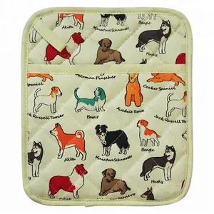 Găng Tay Lò Nướng BBQ Nhà Bếp In LOGO Tùy Chỉnh Chịu Nhiệt Găng Tay Lò Nướng Bằng Cotton Cho Đầu Bếp Nấu Ăn Và Bộ Giá Đỡ Nồi - Product Image 3