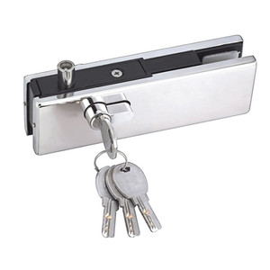 Accessoires pour portes et fenêtres, quincaillerie pour verre, serrure de bas de <span class=keywords><strong>porte</strong></span> en verre, fixation de serrure/fixation de serrure avec serrure - Product Image 4
