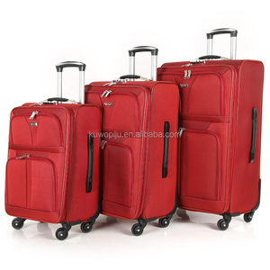 Ensemble <span class=keywords><strong>de</strong></span> <span class=keywords><strong>3</strong></span> <span class=keywords><strong>valises</strong></span> <span class=keywords><strong>de</strong></span> voyage en polyester EVA bon marché, légères et souples - Product Image 1