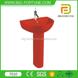 Chaozhou sanitaires de couleur <span class=keywords><strong>lavabo</strong></span> <span class=keywords><strong>sur</strong></span> <span class=keywords><strong>pied</strong></span> - Product Image 1