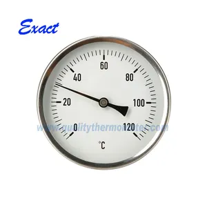 Hot Water Terug Mount Bimetaal Pijp Thermometer