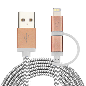TPE 8 pin Données 2 en 1 multi Câble De Recharge pour <span class=keywords><strong>iphone</strong></span> 5 <span class=keywords><strong>6</strong></span> <span class=keywords><strong>6</strong></span> <span class=keywords><strong>s</strong></span> 7 plus - Product Image 2