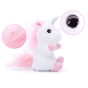 F655 Nói Chuyện Trở Lại Unicorn Plush Đồ Chơi Lặp Đi Lặp Lại Những Gì Bạn Nói Điện Tử Trẻ Em Cậu Bé Cô Gái Món Quà Sinh Nhật Nhồi Bông Plush Unicorn Đồ Chơi - Product Image 4